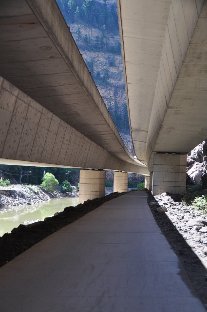 the Glenwood Canyon bike path
